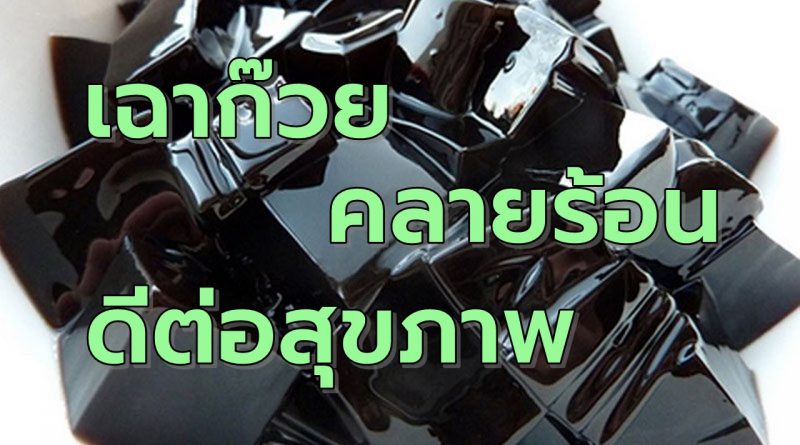 เฉาก๊วยดับกระหายคลายร้อนดีต่อสุขภาพ