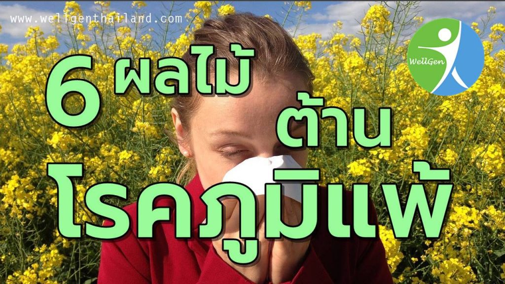 6ผลไม้มีส่วนช่วยต้านโรคภูมิแพ้