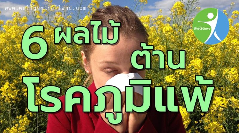6ผลไม้มีส่วนช่วยต้านโรคภูมิแพ้
