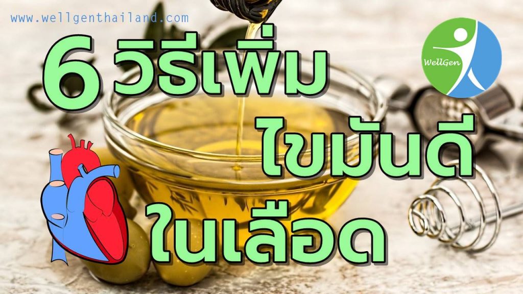 6วิธีเพิ่มไขมันดีHDLในเลือด