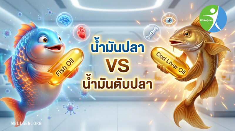 5 ความจริงที่คุณต้องรู้ น้ำมันปลา VS น้ำมันตับปลา