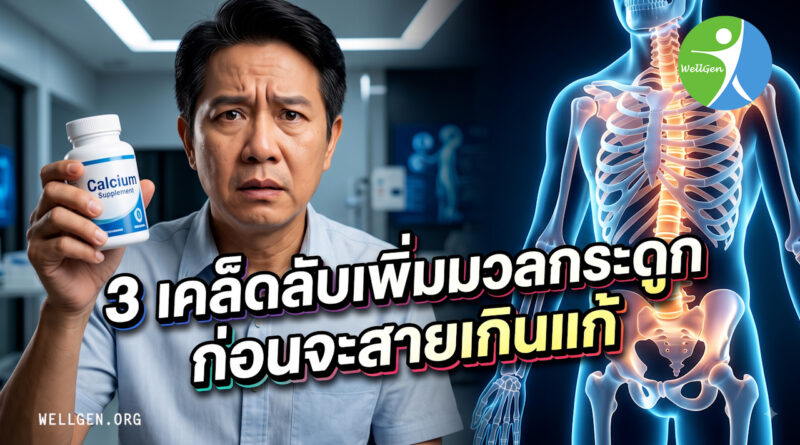 3เคล็ดลับเพิ่มมวลกระดูกก่อนจะสายเกินแก้